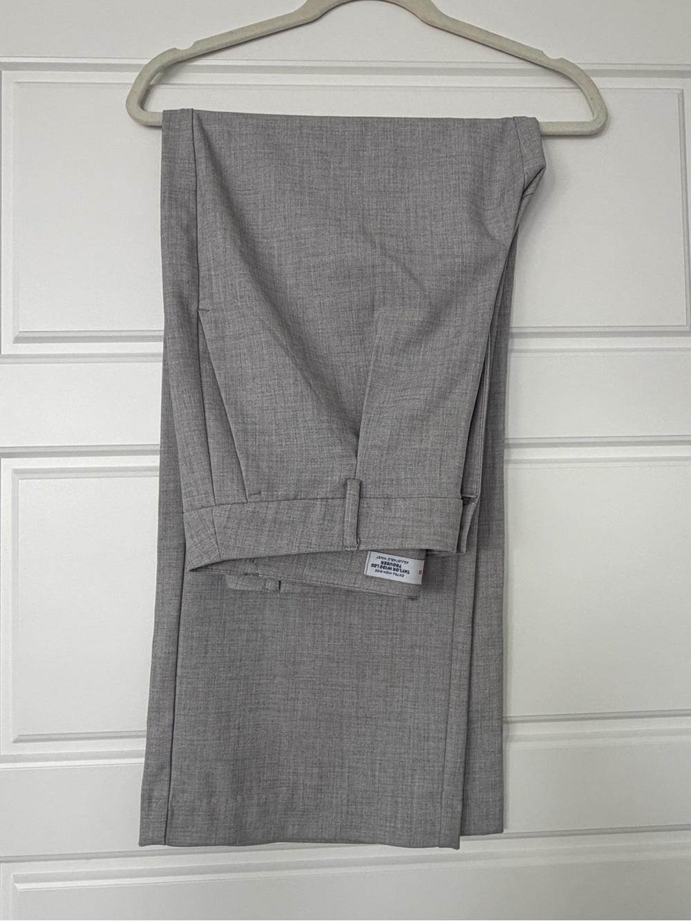 Old Navy Light Gray Wide-Leg Dress Pants
